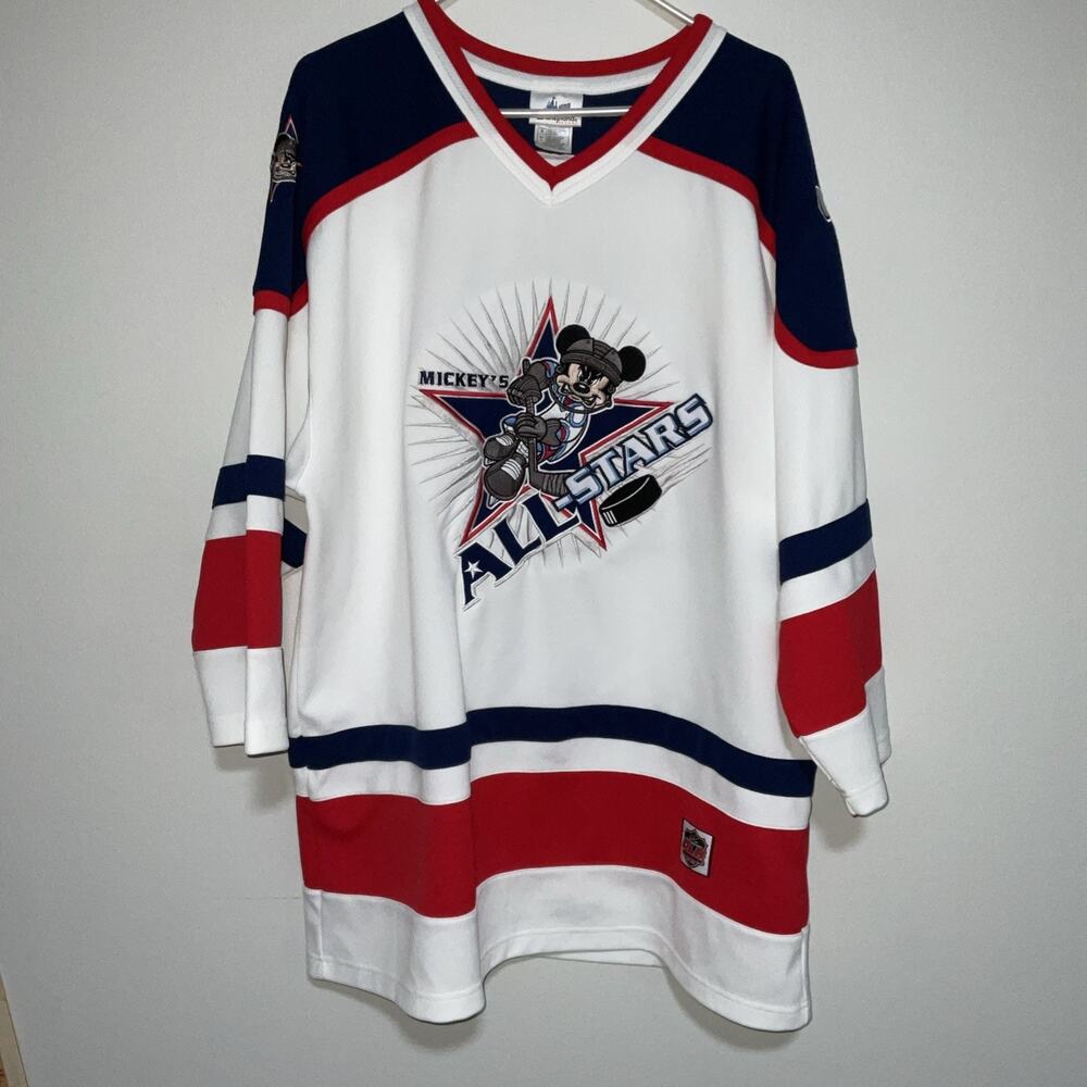 Disneyland Resort “Mickey’s All Stars” Hockey Jersey Mickey Mouse Adult Size LG